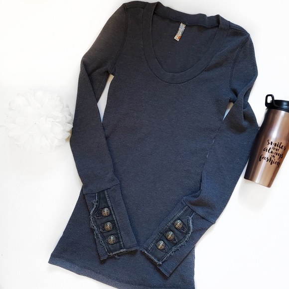 Free People Tops - Free People Motor Cuff Thermal Size Medium HTF